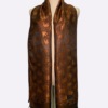 Dark Bronze Elephant Silk Scarf