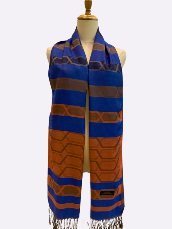 Abstract Geometry Silk Scarf