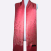 Watermelon Red Floral Silk Scarf