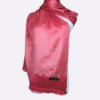 Watermelon Red Floral Silk Scarf