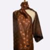 Dark Bronze Elephant Silk Scarf